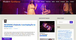 Desktop Screenshot of modernsynthpop.com